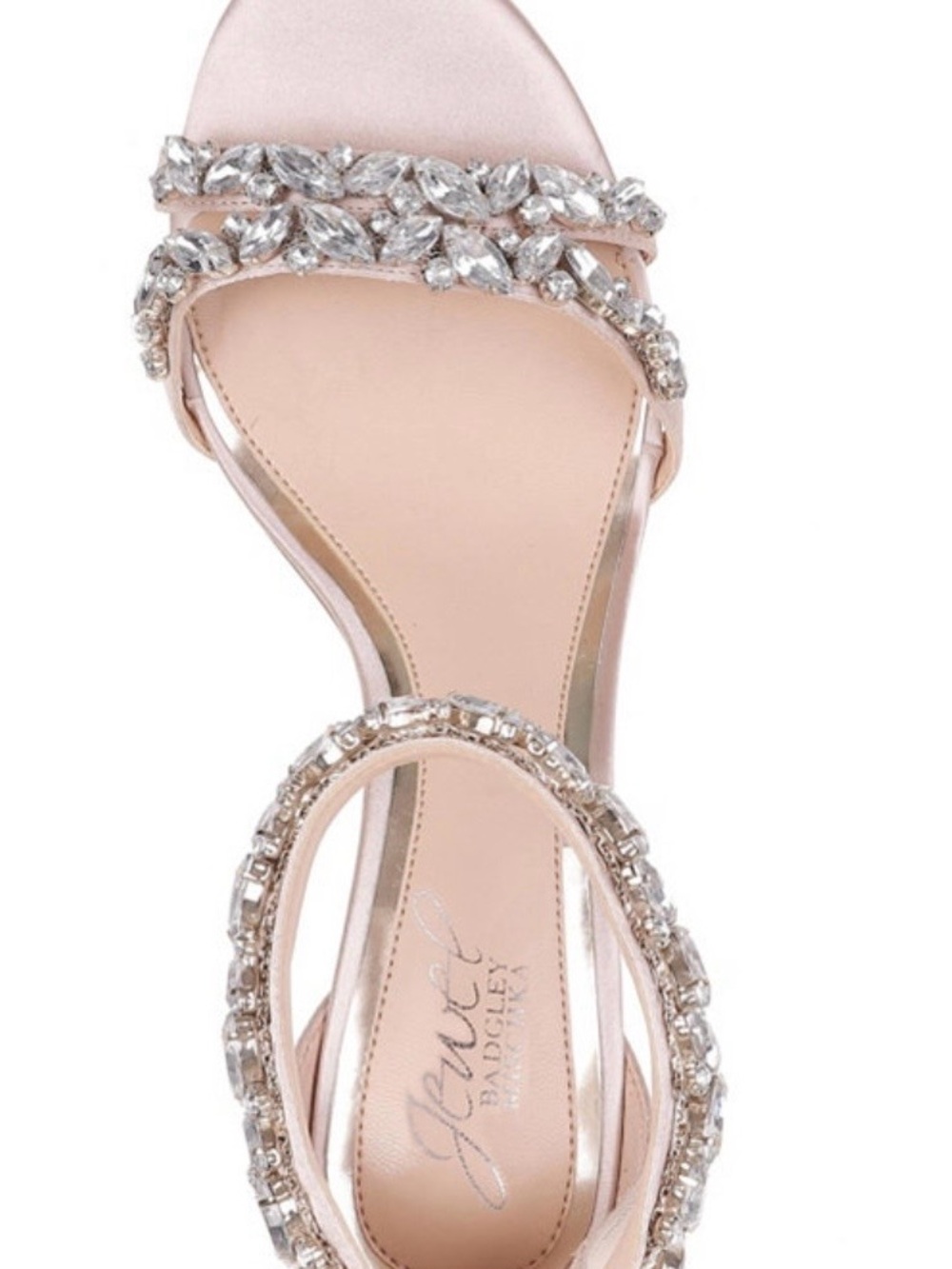 Jewel Badgley Mischka Caroline Women’s Crystal-embellished Evening Sandals 9.5M